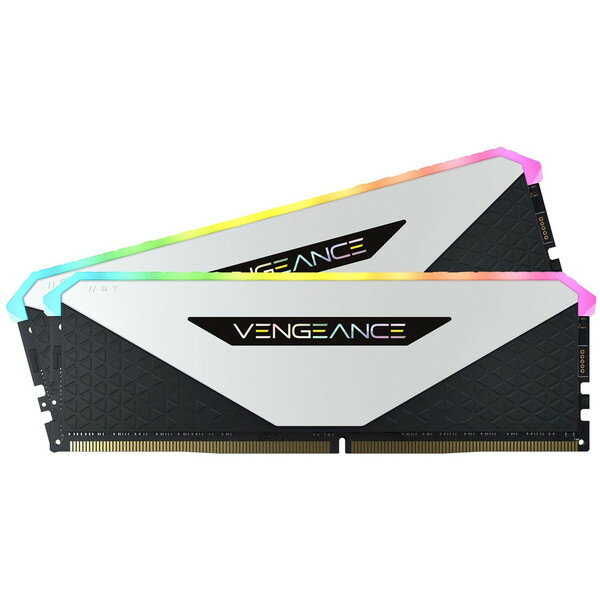 Corsair CMN32GX4M2Z3200C16W ホワイト VENGEANCE RGB RT メモリキット 32GB(16GB×2) DDR4 DRAM 3200MHz C16