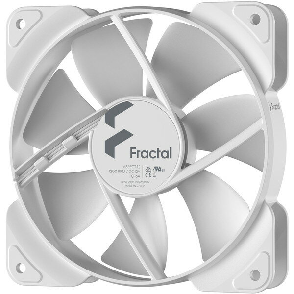 Fractal Design FD-F-AS1-1202 ホワイト Aspect 12 White [ケースファン]