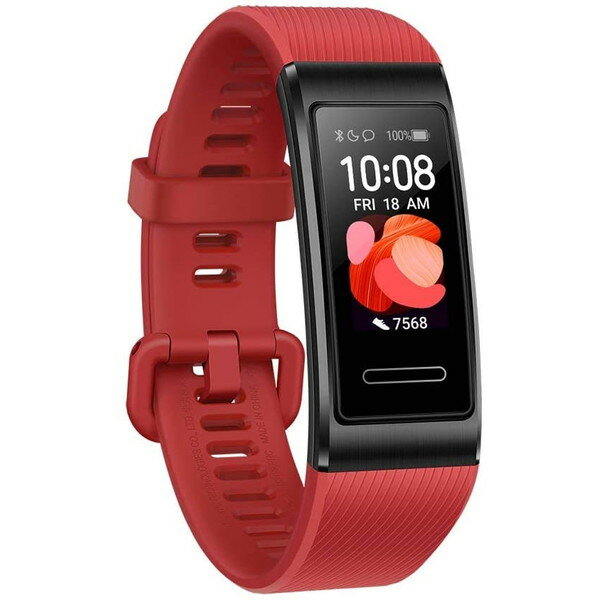 スマートウォッチ Huawei Band 4 Pro/Cinnabar Red シナバーレッド 赤 ファーウェイ GPS搭載 運動 ワークアウト ランニング 防水 ヘルスケア 睡眠 モニタリング 便利 おすすめ 人気 プレゼント スマートフォン探索 音楽再生