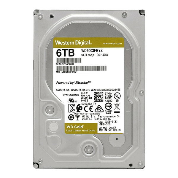 WESTERN DIGITAL WD6003FRYZ [3.5インチ内蔵HDD(6TB・SATA600・7200rpm)]