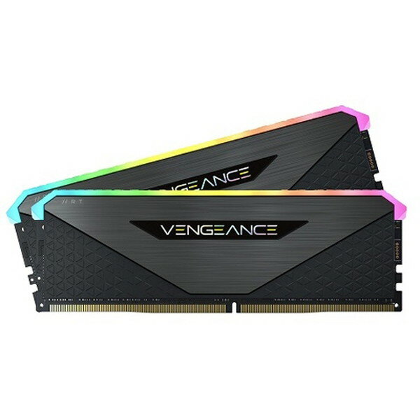 Corsair CMN64GX4M2Z3600C18 ブラック VENGEANCE RGB RT メモリキット 64GB(2×32GB) DDR4 DRAM 3600MHz C18