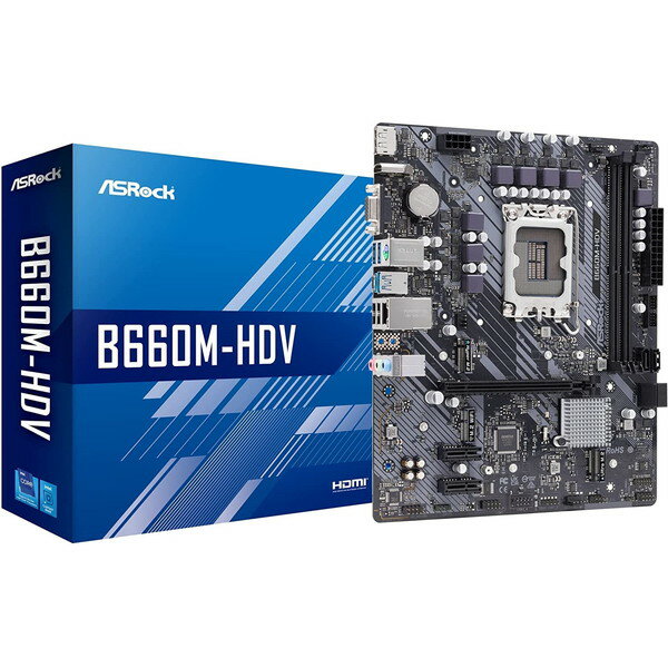 【5/15限定！エントリー＆抽選で最大100 Pバック】 ASRock B660M-HDV MicroATXマザーボード