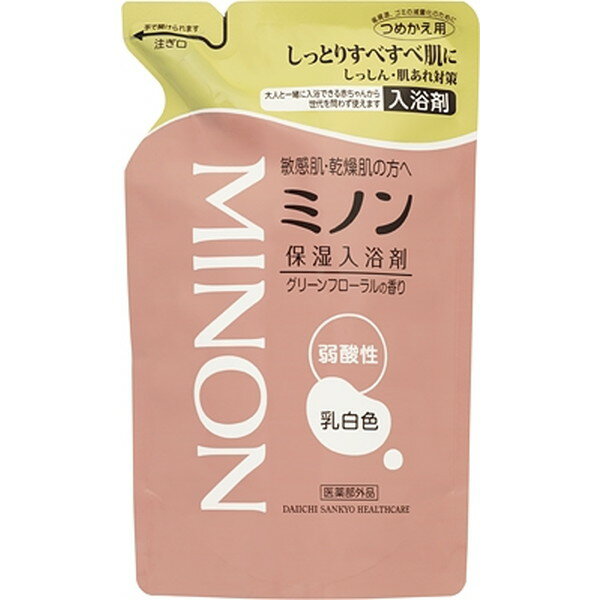 ミノン薬用保湿入浴剤 / 詰替え / 400ml / グリーンフローラルの香り