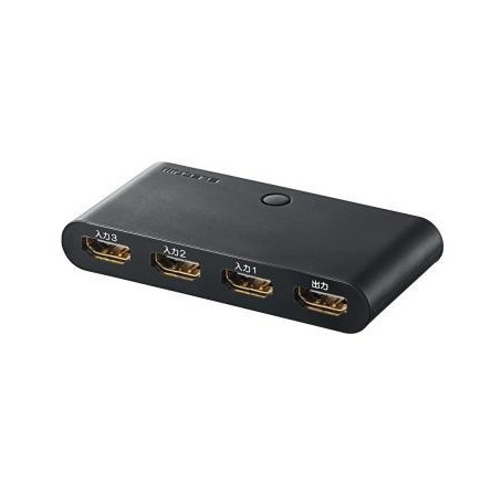 ELECOM GM-DHSW31BK HDMI切替器 ゲーム用 3入力1出力 ブラック メーカー直送