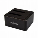 StarTech SDOCK2U33V [N[hSATA3.0ΉHDD/SSDhbLOXe[V 2x 2.5/3.5C`hCuΉ]