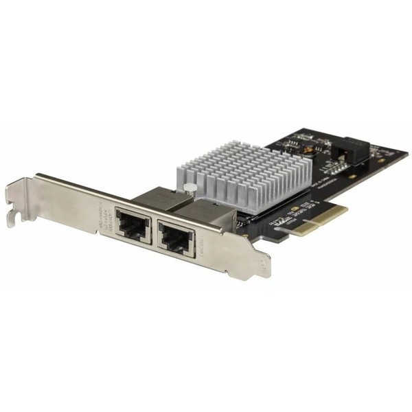 StarTech ST10GPEXNDPI ブラック 2ポート10GBase-T増設PCIeイーサネットLANカード NBASE-T対応 5スピード:10G/5G/2.5G/1G/100Mbps対応NICカード