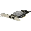 StarTech ST10GPEXNDPI ブラック 2ポート10GBase-T増設PCIeイーサネットLANカード NBASE-T対応 5スピード:10G/5...