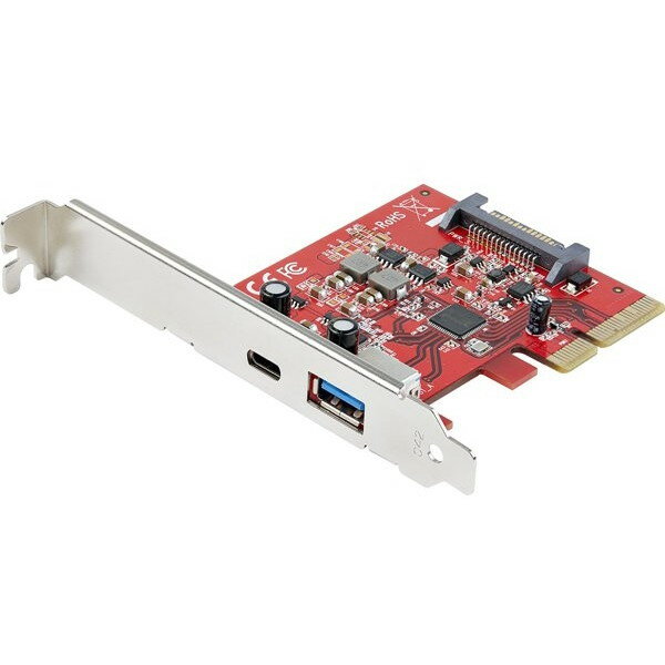 StarTech PEXUSB311AC3 レッド [USB-C増設PCI Expressインターフェースカード 2ポート10Gbps USB 3.2 Gen 2x1]【KK9N0D18P】