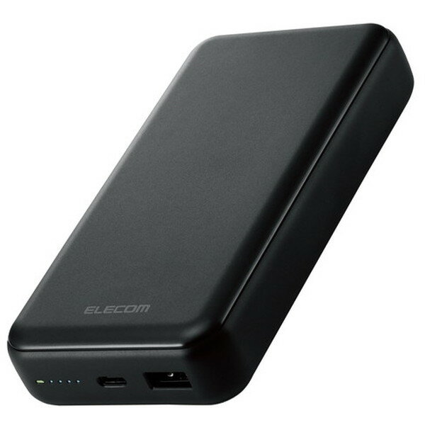 ELECOM DE-C34-20000BK ХХåƥ꡼ 2 (USBA Type-C) 20000mAh PD ޤ 20W PSEŬ ֥å ᡼ľ