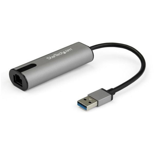 商品説明★ USB 3.0 Type-A ギガビットネットワークアダプタ。USB-Aポートを使用して有線イーサネットにアクセスし、ノートパソコンに2.5Gネットワーク接続機能を追加します。★ パワフルな2.5Gネットワーク接続USB 3.0の性能を活かし、2.5Gの帯域にフル対応するネットワークアダプタは、オフィスでも家庭でも便利に使えるソシューションです。2.5Gのネットワークでは非常に大きなファイルに素早くアクセスでき、貴重な時間を無駄にしません。★ ネイティブドライバサポートでセットアップが簡単Realtek RTL8156チップセットを搭載し、MacおよびLinuxでネイティブドライバがサポートされています。ドライバがないWindowsオペレーティングシステムの場合は、アダプタから自動的にソフトウエアのダウンロードが行われます。インターネットへのアクセスが無い場合でも迅速にインストールが完了します。USBポートに差し込むだけですぐにネットワーク接続が可能になるアダプタです。★ 携帯に適した小型軽量設計コンパクトで携帯しやすいUSBギガビットネットワークアダプタは、デスクトップ用としても、ノートパソコンのアクセサリとしても便利に使えます。ホストUSBポートから直接電源を取るため、電源アダプタの携帯は不要です。スペック* 業界標準：IEEE 802.3bz 2.5GBase-T、IEEE 802.3i 10BASE-T、IEEE 802.3u 100Base-TX、IEEE 802.3x* パッケージの高さ：80mm* パッケージの長さ：16mm* パッケージの幅：27mm* 工場出荷時(パッケージ)重量：29.700* ジャンボフレームサポート：16K* MTBF：10000時間* プロミスキャスモード：あり* オートMDIX：あり* タイプおよび定格：USB 3.1gen 1 - 5gbit/s* ファイバタイプ：銅* フルデュプレックスサポート：あり* 互換性のあるネットワーク：2.5G/1G/100Mbps/10Mbps* フォームファクタ：ドングル* ケーブル長さ：15cm* 色：ブラック & スペースグレー* 製品幅：0mm* 製品重量：39.700* 製品長さ：3cm* 製品高さ：16mm* 保存温度：‐10 ℃ ? ? 55℃* 動作温度：0 ℃ ? 70℃* 湿度：5% - 90 % RH(結露なし)* パッケージ内容：USBネットワークアダプタ、クイックスタート ガイド* 電源：USB電源* 業界標準：IEEE 802.3ab 1000BASE-T、IEEE 802.1Q VLANタギング* ポート数：1* バス型：USB 3.1gen 1* チップセットID：Realtek - RTL8156* インターフェース：RJ45(ギガビットイーサネット)* OS互換性：Windows 10、Windows 8.1、Windows 7、Windows Server 2016、Windows Server 2012 R2、Windows Server 2008 R2、Linuxカーネル 2.4.20 - 4.x(LTSバージョンのみ)、Mac OS 10.11 - 10.15* コネクタA：USB Type-A(9ピン)USB 3.0、RJ-45※注意：Mac OSでは現在VLANタギングがサポートされていません。