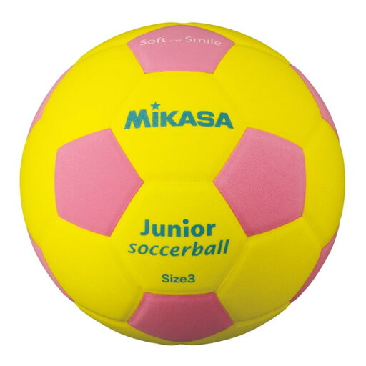SF3J-YP スマイルサッカー3号 EVA 約150g 黄/ピンク MIKASA SF3J-YP スマイルサッカー3号 EVA 約150g 黄/ピンク MIKASA