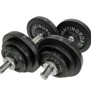 FIGHTING ROAD 841FR20CM5631 高品質マットタイプダンベルセットブラックタイプ30kg メーカー直送