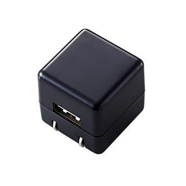 ELECOM AVA-ACUAN007BK オーディオ用AC充電器 CUBE 1A出力 USB1ポート ブラック ELECOM AVA-ACUAN007BK オーディオ用AC充電器 CUBE 1A出力 USB1ポート ブラック