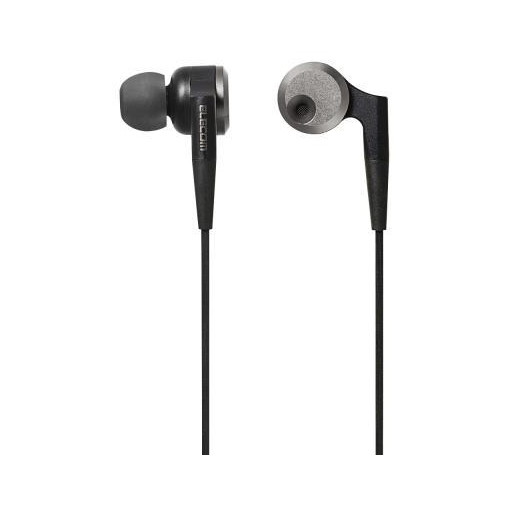 【エントリーでP5倍!20日20:00-27日1:59】 ELECOM EHP-GB100ABK ステレオヘッドホン カナル GrandBass ブラック