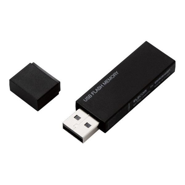 ELECOM MF-MSU2B32GBK USBメモリー USB2.0対応 セキュリティ機能対応 32GB ブラック