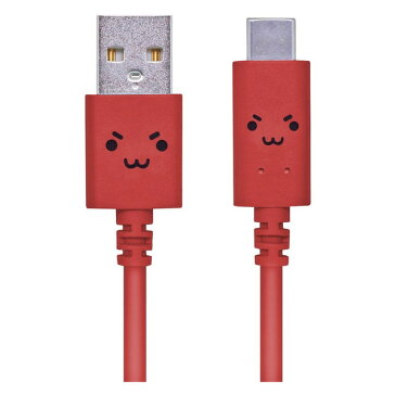 ELECOM MPA-FAC12CRD スマートフォン用USBケーブル USB2.0準拠(A-C) 1.2m フェイス レッド