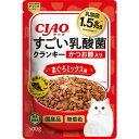 いなばペットフード キャットフード ドライ CIAO すごい乳酸菌 クランキー ドライフード 猫用 500g カリカリ かつお節入り まぐろミックス味 国産