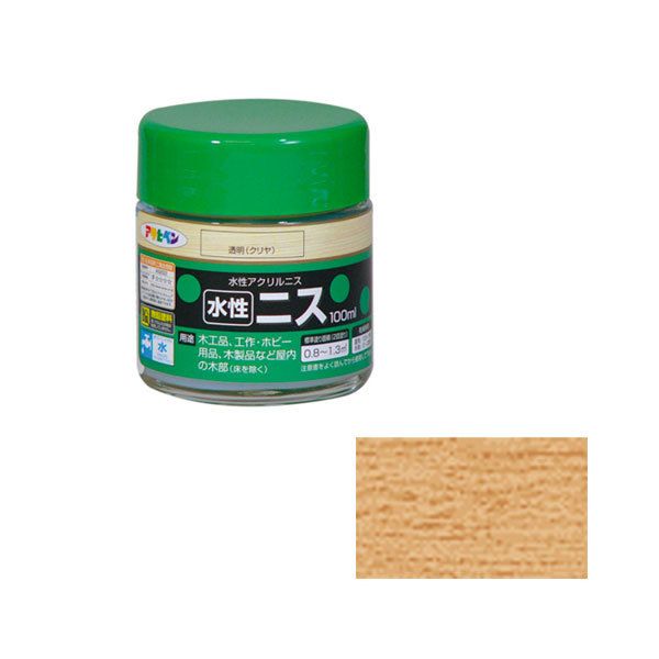アサヒペン AP 水性ニス 100ML 透明(クリヤ) AP9010430