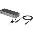 StarTech DK30C2DPPD ubN&Xy[XO[ [hbLOXe[V USB Type-C & USB-A fA4K60Hz 60W USB PD Mac/Windows/ChromeΉ]