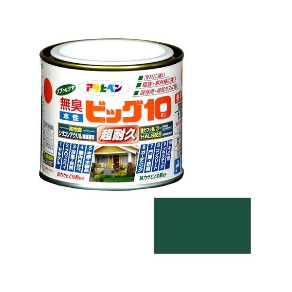 乐天商城 - アサヒペン AP 水性ビッグ10多用途 1/5L 203緑
