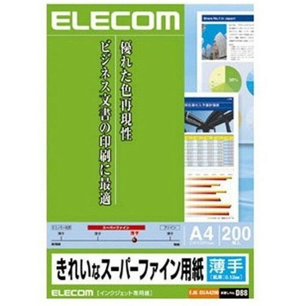 ELECOM EJK-SUA4200 [ꂢȃX[p[t@Cp ^Cv A4TCY 200]