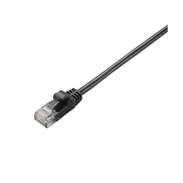 ELECOM LD-CTY/BK3 3m ブラック [Cat5E準拠 配線スッキリ!取り回しがしやすいやわ...