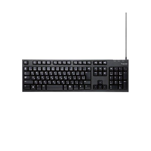 総合通販PREMOA 楽天市場店のELECOM TK-FCM062BK ブラック [USB接続 スタンダードキーボード]｜アングル2