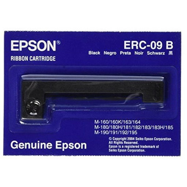 【エントリーでP5倍!20日20:00-27日1:59】 EPSON ERC-09B 黒 [ミニプリンター用リボンカートリッジ]