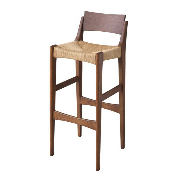 東谷 ACE-74BR ペーパーコードハイチェア ブラウン メーカー直送