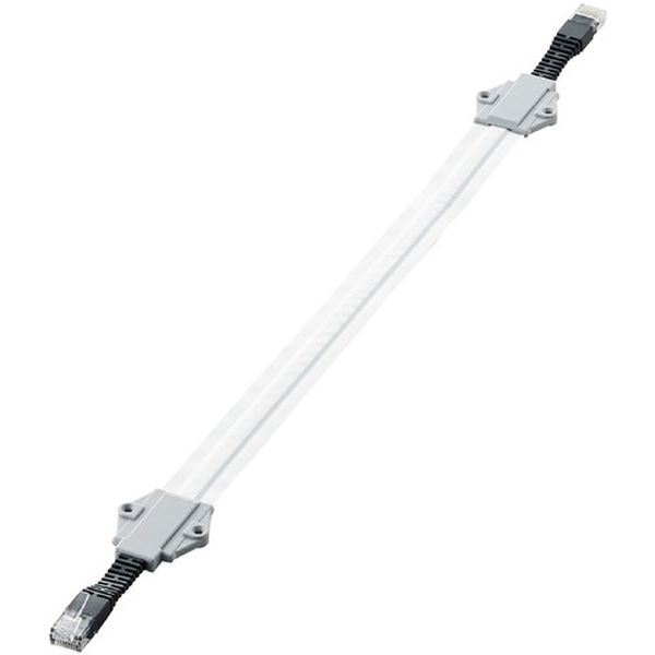 ELECOM LD-VAPF6A/SV04 [隙間 LANケーブル 40cm CAT6A準拠 フラット 高速 アルミ強化 RJ45 有線LAN 屋外用 延長コード ドア 窓サッシ シルバー] メーカー直送