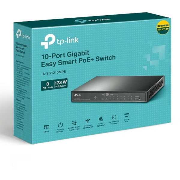 TP-LINK TL-SG1210MPE [10ポート ギガビット イージースマートスイッチ (8 PoE+ポート搭載)] 3