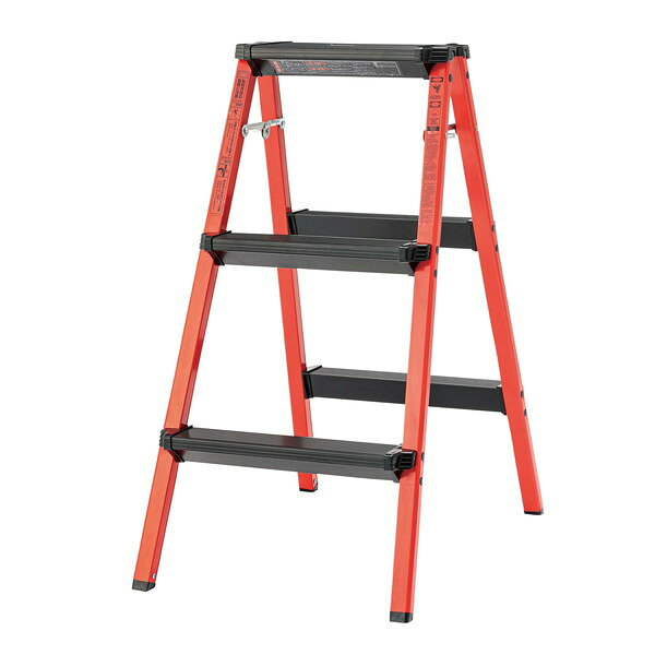 Stools - 東谷 PC-703RD レッド ステップスツール3段 メーカー直送