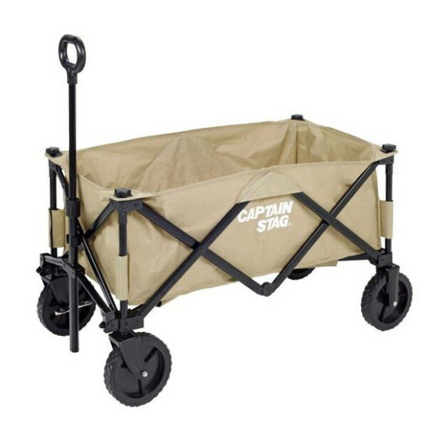 商品説明★ キャンプ道具はじめ色々運べる便利なキャリー★ 収束型のコンパクト収納★ 本体生地は取外して洗濯が出来ます★ 前輪には便利なストッパー付スペック* 材質：本体/鉄(粉体塗装)、タイヤ/ポリ塩化ビニル、本体生地・収納バッグ/ポリエス...