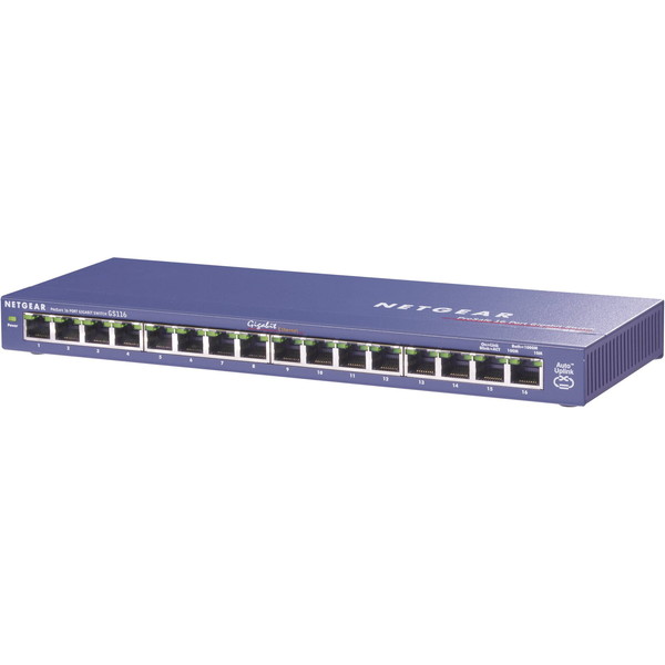 NETGEAR GS116-200JPS [GS116 16ポート ギガビット スイッチ]