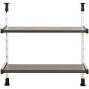 田窪工業所 MTP2-55 モクメタル つっぱり棚 2段 幅55cm(3)