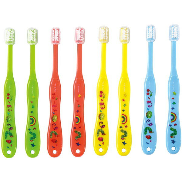 スケーター TB4SE はらぺこあおむし 歯ブラシ 乳児用 0-3才 やわらかめ 8本入 15cm