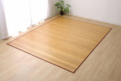 イケヒコ・コーポレーション 1064506-1064506 ローマ 竹カーペット 約150×220cm LBR・ライトブラウン 5309450 [竹ラグ ラグ カーペット ラグマット マット フロアマット] メーカー直送 新生活