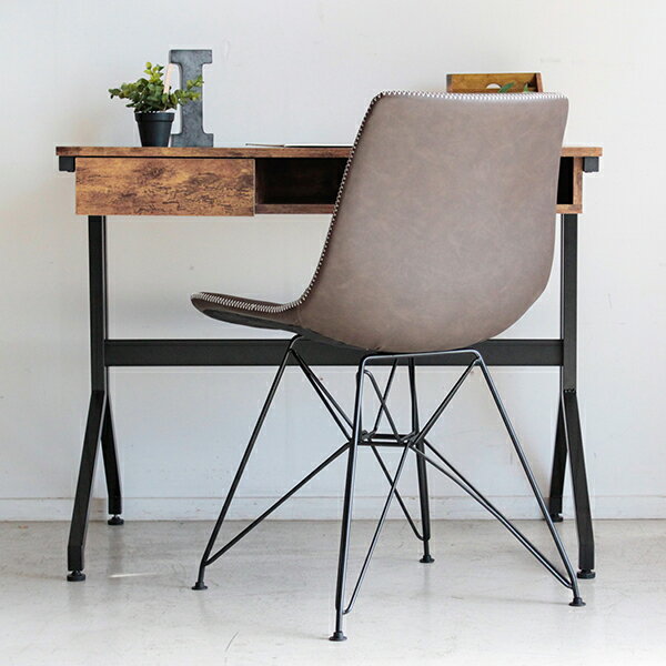 ダイニングチェア チェア デスクチェア パソコンチェア チェア チェアー レザー 合皮 イス 椅子 北欧 オシャレ おしゃれ アルベロ チェア ブラウンレトロ ヴィンテージ メーカー直送 新生活