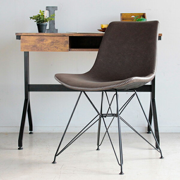 ダイニングチェア チェア デスクチェア パソコンチェア チェア チェアー レザー 合皮 イス 椅子 北欧 オシャレ おしゃれ アルベロ チェア ブラウンレトロ ヴィンテージ メーカー直送 新生活