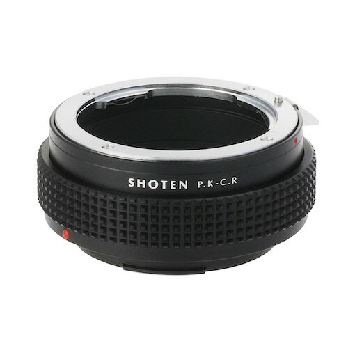 総合通販PREMOA 楽天市場店のSHOTEN PK-CR ブラック [マウントアダプター (ペンタックスKマウントレンズ → キヤノンRFマウント)]｜アングル2