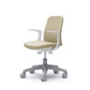 【納期約45日】オカムラ CD23BW FXW2 ベージュ Lives Entry Chair [オフィスチェア デザインアーム 5本脚(コンパクトタイプ) ホワイトボディ]