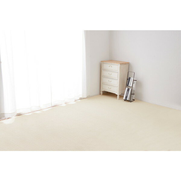 261 cm X 352 cm - 萩原 600094460 ペットにやさしい抗菌カーペット ステラ 江戸間6畳 アイボリー メーカー直送