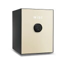 【 開梱設置無料 】 金庫 耐火金庫 WiSE クリーム 指紋認証 アラーム付 1時間耐火 おしゃれ インテリア 収納 セキュリティ 家庭 容量36L 60kg...