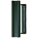 No.2000ポスト タテ型 内フタ付気密型 大壁 黒 水上(MIZUKAMI)
