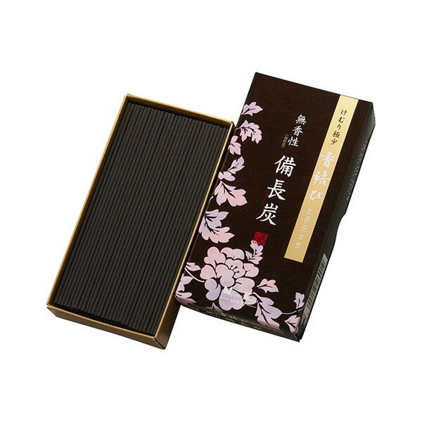incense Sticks - 香結び 無香性 備長炭 バラ詰 日本香堂