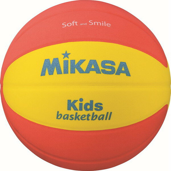 SB512-YO スマイルバスケットボール 5号球 貼り MIKASA イエロー/オレンジ