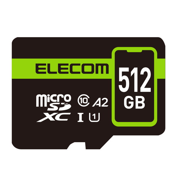 MF-SP512GU11A2R ELECOM microSDXC 512GB Class10 UHS-I 90MB/s [}CNSDJ[h]