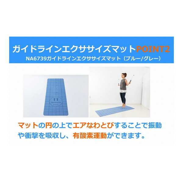 総合通販PREMOA 楽天市場店の【エントリーでP5倍!20日20:00-27日1:59】 NA6739 Namala ブルー/グレー [ガイドラインエクササイズマット]｜アングル3