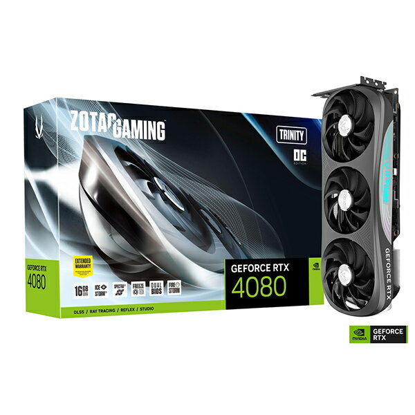 ZTRTX4080TRINITYOC/ZT-D40810J-10P ZOTAC GAMING GEFORCE RTX 4080 16GB Trinity OC [グラフィックボード]