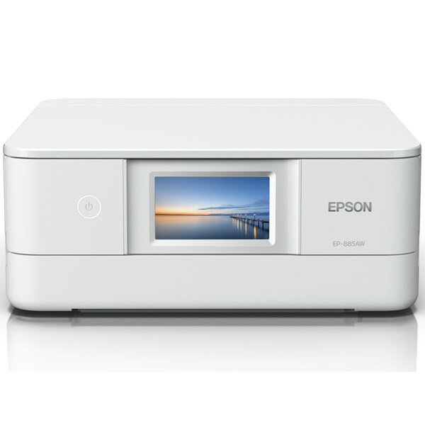 EP-885AW EPSON [A4カラーインクジェット複合機/Colorio/6色/無線LAN/Wi-Fi Direct/両面/4.3型ワイドタ..